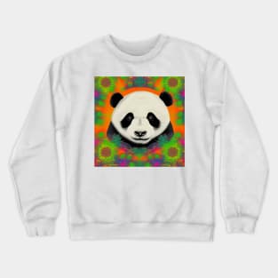Pablo the Flower Power Panda Crewneck Sweatshirt